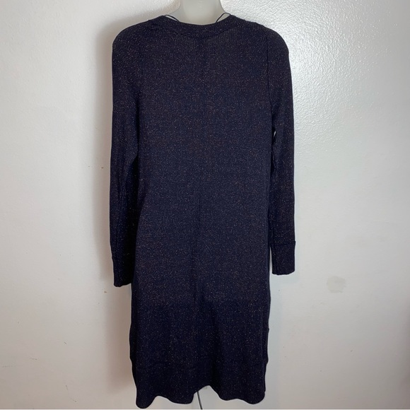 We The Free navy blue metallic button up light weight cardigan - Picture 9 of 10